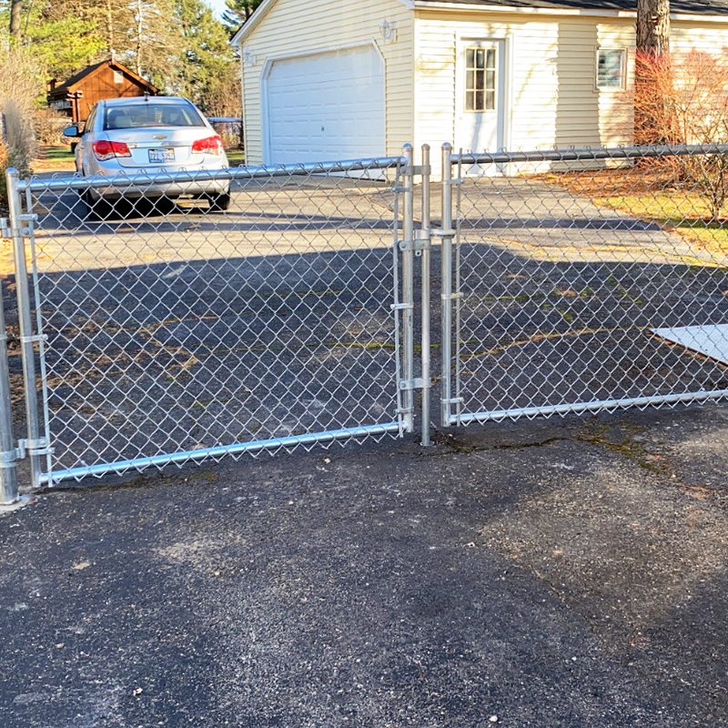 Chain Link Fence Double Gate