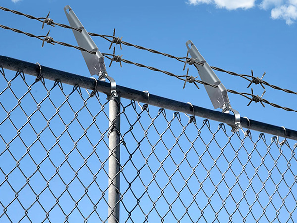 Barbed Wire With Chain Link Fence
