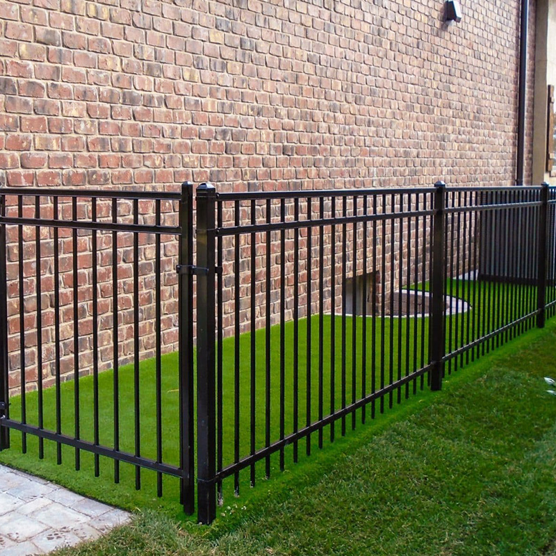 Flat Top Tubular Steel Fence