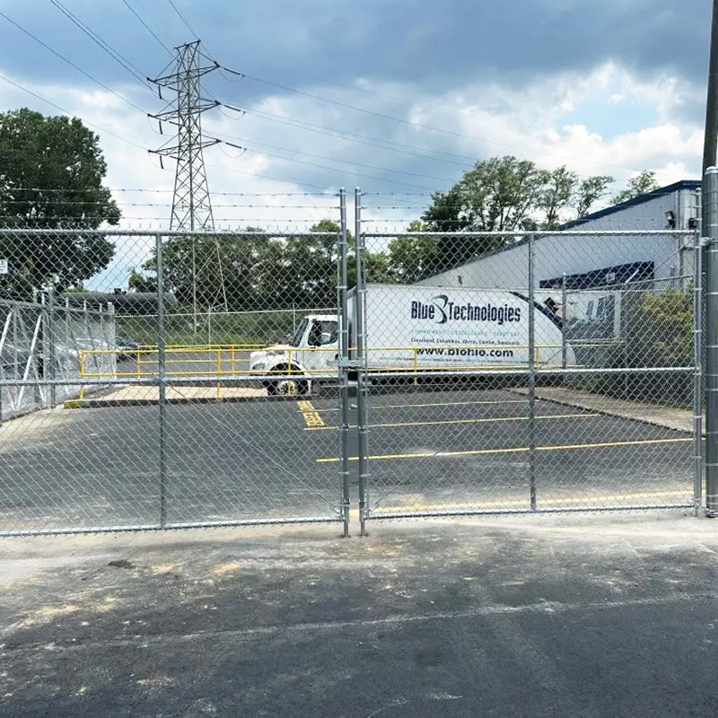 Chain Link Fence Double Gate
