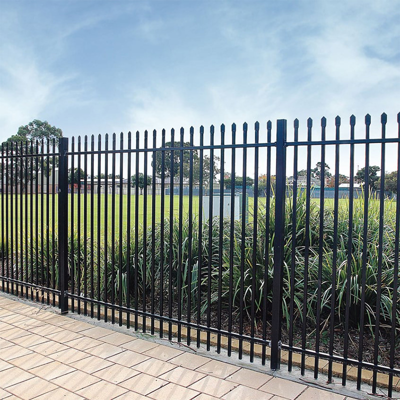 Pressed Spear Top Tubular Steel Fence