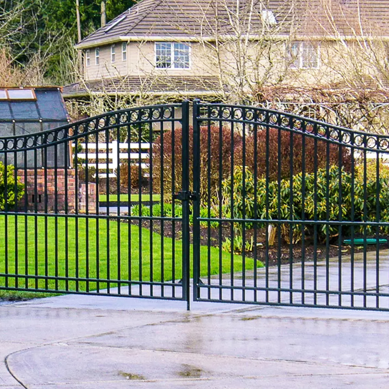 Metal Fence Double Gate