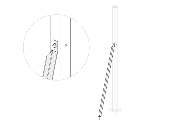 Stabilizing-Post-Support-Strut