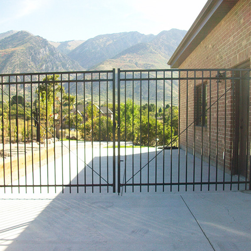 Metal Fence Double Gate