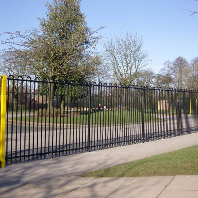 Bow Top Tubular Steel Fence