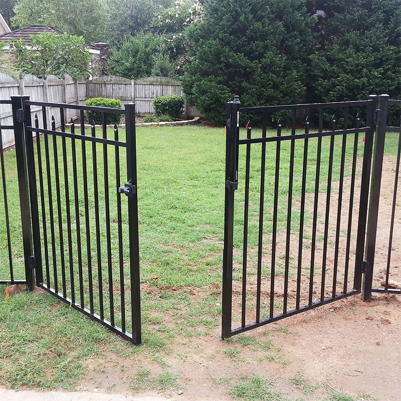 Metal Fence Double Gate