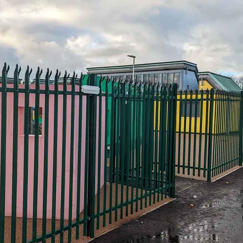 Palisade Fence Double Gate