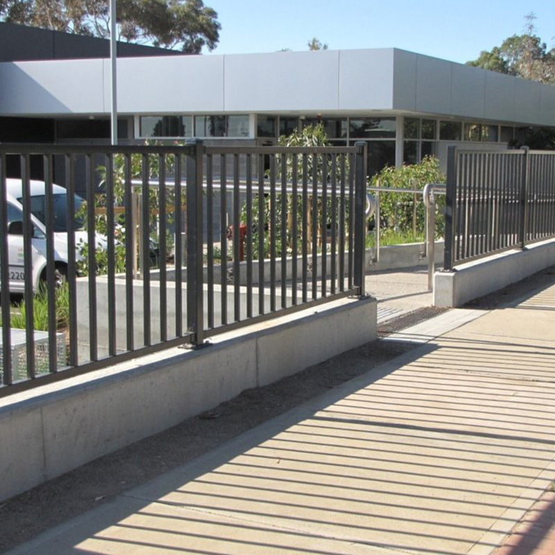 Flat Top Tubular Steel Fence
