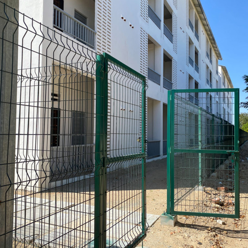 3D Panel Fence Double Gate