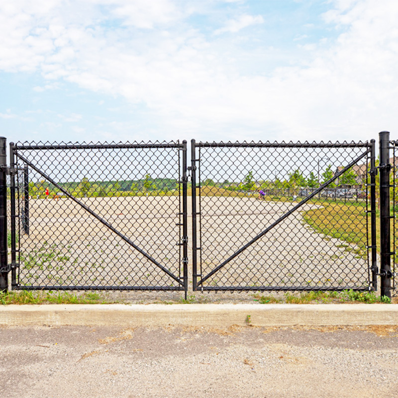 Chain Link Fence Double Gate
