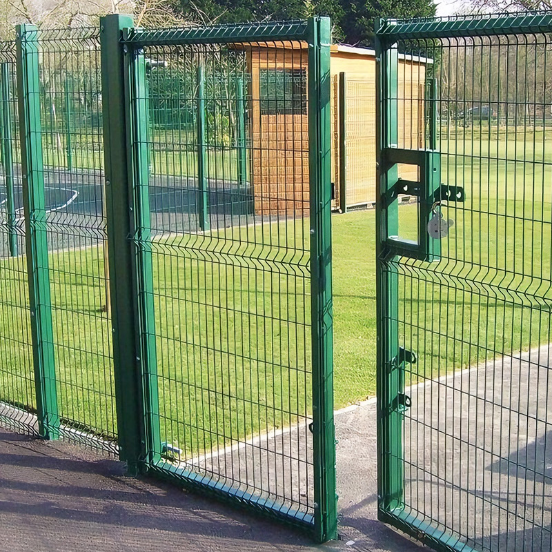 3D Panel Fence Double Gate