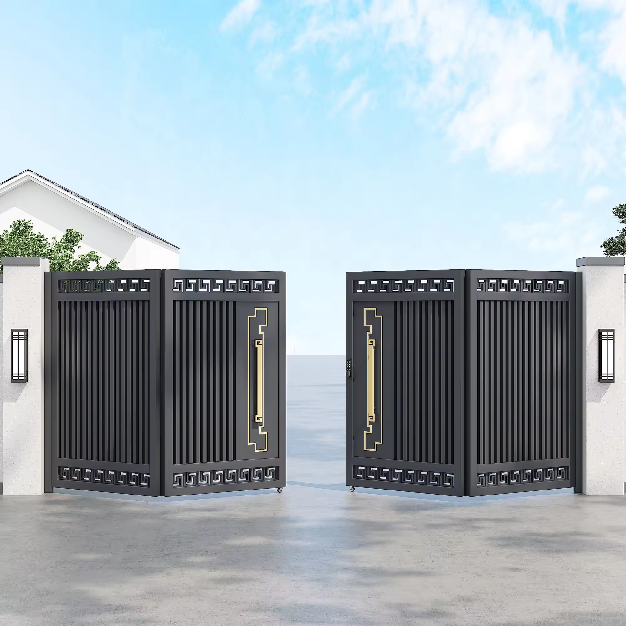 Floating Folding Gate