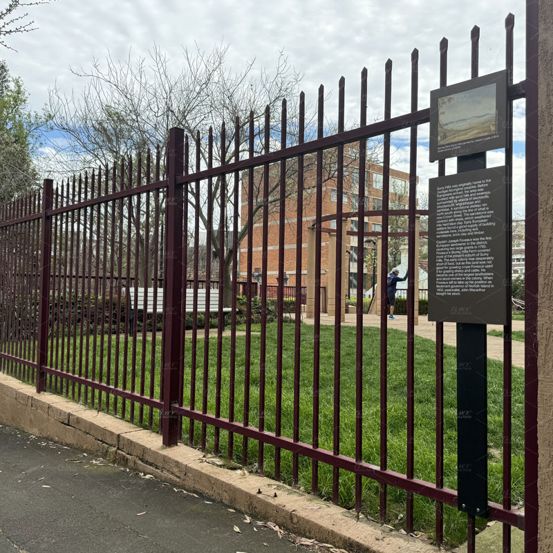 Pressed Spear Top Tubular Steel Fence