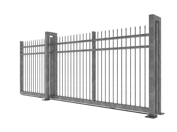 Steel Fence Tracked Gate